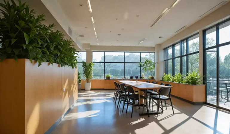 Zrównoważone projektowanie wnętrz medycznych — materiały i energooszczędność