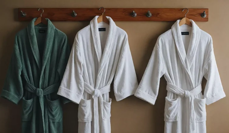Bawełna frotte, mikrofibra czy welur — porównanie materiałów szlafroków hotelowych